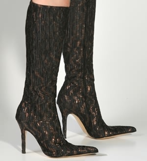 Black/Copper Boots Nuccia