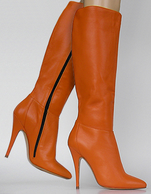 Orange Stiefel Fabiana