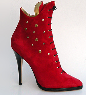 Red black Boots Medusa