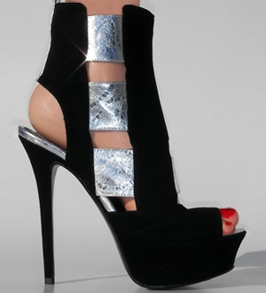 Black Silver Platforms Ernesta