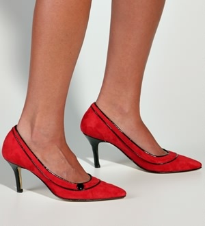 Pumps Rojo/Negro Samira