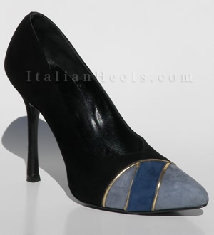 Black Blue Pumps Charlotte