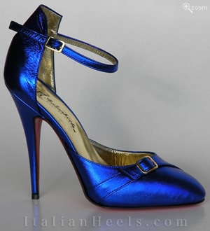 Opal blau Pumps Gaia