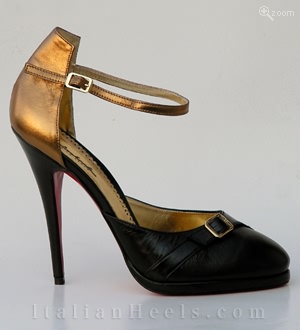 Pumps Negro Bronce Gaia