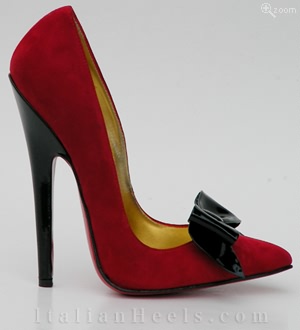 Pumps Negro Rojo Sibilla