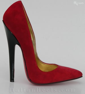 Pumps Negro Rojo Sibilla