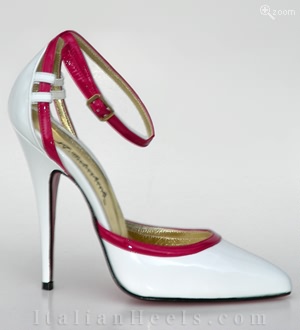 White Fuxia Pumps Marta