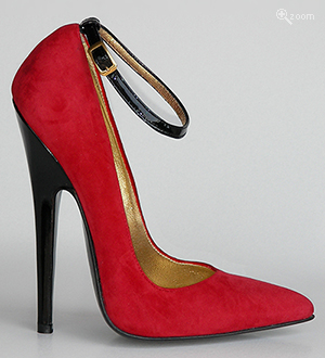 Pumps Negro Rojo Sibilla