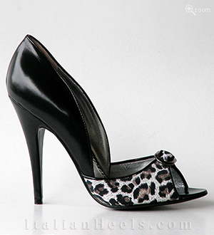 Pumps Negro Leopard Ludovica