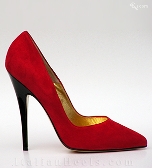 Pumps Negro Rojo Sibilla