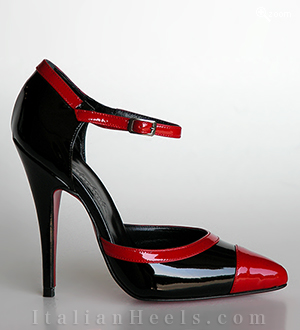 Pumps Negro Rojo Maria