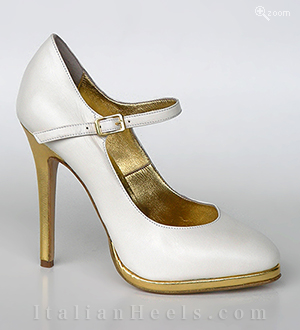 Gold Pumps Minervina