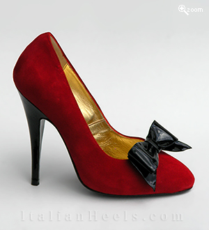 Pumps Negro Rojo Sibilla