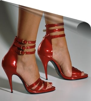 Metal Red Sandals Lucrezia