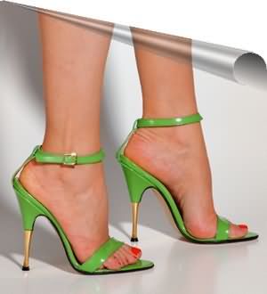 Green Sandals Gabriella