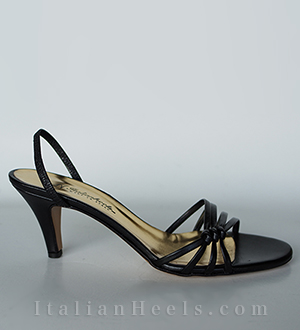 Sandalias negra Letizia