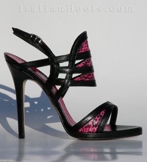 Sandali Nero Fucsia Caide