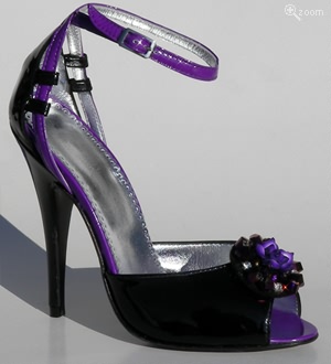 Violet/Black Sandals Fedra