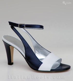 White Blue Sandals Sinilla