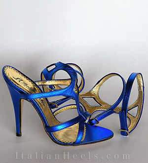 blaues Sandaletten Cleopatra