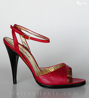 Rot schwarz Sandaletten Valeria