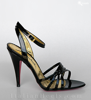 Sandalias Charol Negro Laura