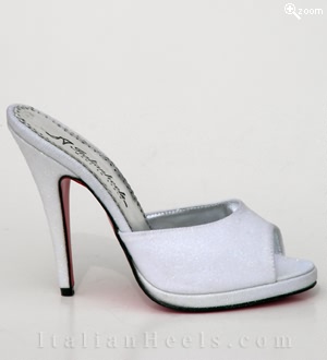 WhiteGlitter Slippers Donatella