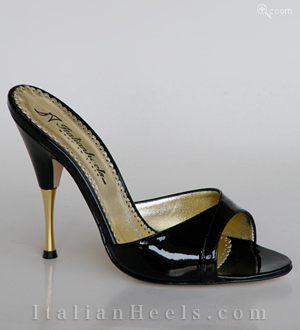 Mules Charol Negro Anna