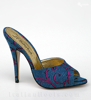 Blue Slippers Donatella