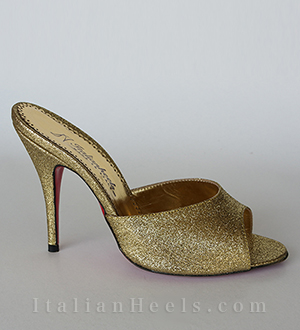 Gold Slippers Donatella