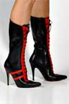 Black/Red 120mm<BR>stiletto mm heel boots_stivali_stiefel 4015-u.jpg