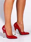 Patent Red 100mm metal<BR>slim mm heel pumps_decoletee_schuhe 3014-u.jpg