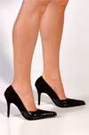 Black 100mm<BR>stiletto mm heel pumps_decoletee_schuhe 3040-u.jpg