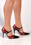 Patent Wine/Black 95mm<BR>stiletto mm heel pumps_decoletee_schuhe 3044-u.jpg