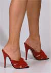 Patent Red 120mm<BR>stiletto mm heel slippers_ciabattine_mules 2009-u.jpg